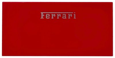 LEGO part Tile 2 x 4 with Silver Ferrari Logo Pattern (87079pb1638)
