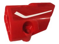 LEGO part Technic, Panel Fairing # 2 Small Smooth Short, Side B with White Stripe Pattern (Sticker) - Set 42107 87086pb058