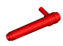LEGO part Cylinder 1 x 5 1/2 with Bar Handle (Friction Cylinder) (87617)