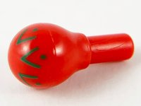 LEGO part Minifigure, Utensil Musical Instrument, Maraca with Green Geometric Pattern - Wide Print 90301pb02