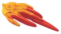 LEGO part Hero Factory Weapon Accessory, Flame with Marbled Bright Light Orange Pattern 92212pb01
