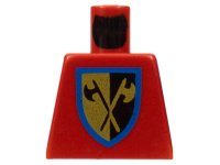 LEGO part Torso Castle Crusaders Crossed Axe Shield Pattern 973p42