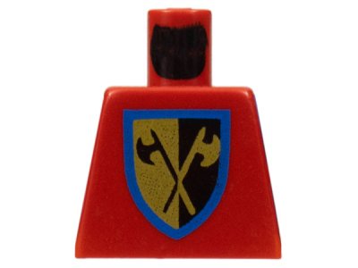 LEGO part Torso Castle Crusaders Crossed Axe Shield Pattern (973p42)