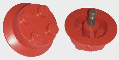LEGO part Train Wheel with 2 x 2 Stud Center, Traction Teeth (wheel1a)