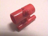 LEGO onderdeel Technic, Pin Connector Round with Slot, Bar Lengthwise and Bars Out (Soccer Goalie Stick Holder Pivot) x383
