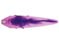 LEGO part Flame / Vapor Trail with Axle Hole and Ovals with Marbled Dark Purple Pattern 1995pb04