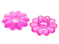 LEGO part Clikits, Icon Flower 10 Petals 2 x 2 Small with Pin, Frosted (Solid and Transparent Colors) 45456