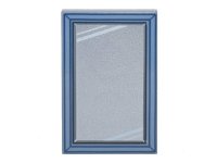 LEGO part Tile 2 x 3 with Silver Mirror, White Reflection Lines, and Dark Blue Frame Pattern 26603pb213