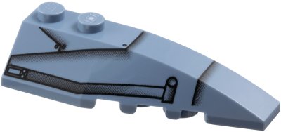 LEGO part Wedge 6 x 2 Right with SW Speeder Pattern (41747pb003)
