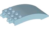 LEGO part Windscreen 8 x 4 x 2 Curved with Locking Dual 2 Fingers 46413