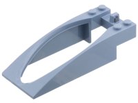 LEGO part Windscreen 10 x 4 x 2 Curved with Bubble Cutout and Single Hinge Finger 47843