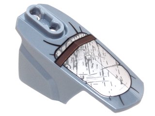 LEGO part Hero Factory Armor with Ball Joint Socket - Size 6 with Mandalorian Armor Pattern (Jango Fett) (90638pb03)