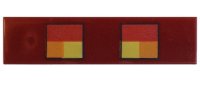 LEGO part Tile 1 x 4 with Red, Orange and Yellow Squares Minecraft Magma Cube Eyes Pattern 2431pb0462