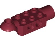 LEGO part Technic, Brick Modified 2 x 3 with Pin Holes, Rotation Joint Ball Half Horizontal, and Rotation Joint Socket 47454