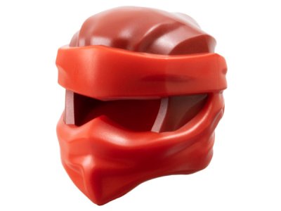 LEGO part Minifigure, Headgear Ninjago Wrap Type 6 with Molded Red Wraps and Knot Pattern (4910pb04)