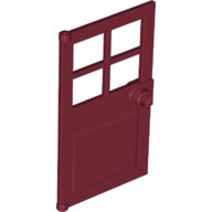 LEGO part Door 1 x 4 x 6 with 4 Panes and Stud Handle (60623)