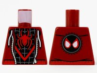 LEGO part Torso Jacket and Spider-Man Costume Red Spider Pattern (Miles Morales) 973pb4191