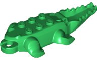 LEGO part Alligator / Crocodile Body with 10 Bottom Teeth (18904)