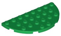 LEGO part Platta, Semicircolare 4 x 8 (22888)