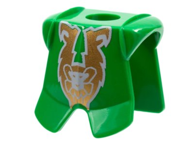LEGO part Armatura Minifigure Corazza con Protezione Gambe con Motivo Scimmia Oro Rascus (2587pb07)