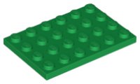 LEGO part Placa 4 x 6 3032