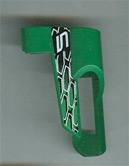 LEGO part Technic, Panel Verkleidung # 5 Klein Kurz, Großes Loch, Seite A mit Nummer 5, Weiße und schwarze Sechsecke Muster (Aufkleber) - Set 8469 (32527pb04)