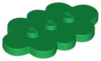 LEGO onderdeel Tegel, Aangepast 3 x 5 Wolk (35470)