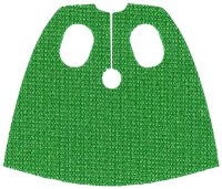 LEGO part Minifigure Cape Cloth, Short with Oval Holes (Wonder Dog) - Spongy Stretchable Fabric 35978