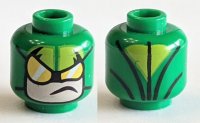 LEGO part Minifigure, Head Balaclava, Yellow Goggles and Forehead Panels, Light Nougat Face Pattern (Scorpion) 3626pb1833
