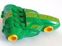 LEGO part Large Figure Torso KK with Rascus Pattern - Series 1 47477c01pb03