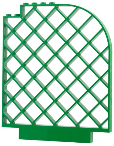 LEGO part Belville Wall, Lattice 12 x 1 x 12 Curved (6166)