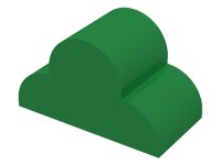 LEGO part Slope, Curved 4 x 2 x 2 Triple 6216