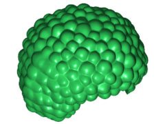 LEGO part Minifigure, Hair Bubble Style (Afro) (87995)