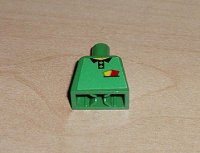 LEGO part Torso Soccer Referee Yellow & Red Cards Pattern (Sticker) 973pb0427