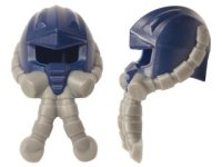 LEGO part Minifigure, Headgear Helmet Space with Air Mask with Flexible Gray Hoses Pattern 18333pb01