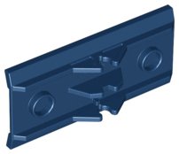 LEGO onderdeel Voertuig, Spoiler / Ploegschaar 6 x 3 met Scharnier (2440)