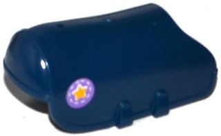 LEGO part Bardatura Cavallo con 2 Fibbie con Stella Gialla e Cuciture su Sfondo Lavanda Medio (Adesivo) - Set 41125 (25279pb01)