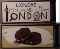 LEGO part Bandera 7 x 3 con Mango de Barra con patrón 'EXPLORE LONDON' / Galletas Lado Derecho Modelo (Pegatinas) - Set 10258 30292pb036R