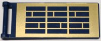LEGO part Flag 7 x 3 with Bar Handle with Gold Solar Panels Pattern 30292pb053