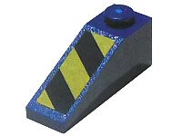 LEGO part Slope 33 3 x 1 with Black and Yellow Danger Stripes Pattern Model Right Side (Sticker) - Set 7703 4286pb017R