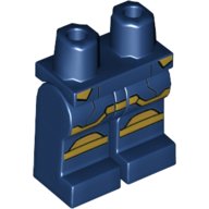 LEGO part Hips and Legs with Gold Armor Panels Pattern 970c00pb1080