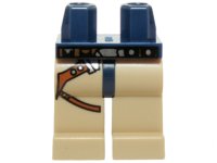 LEGO part Hips and Tan Legs with SW Gunbelt Pattern 970c02pb04
