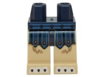 LEGO onderdeel Hips and Tan Legs with Blue Loincloth, Fur and White Claws Pattern 970c02pb16