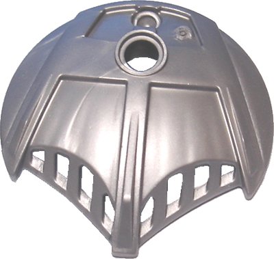 LEGO onderdeel Bionicle Weapon 5 x 5 Shield with 3 Top Fins (41664)