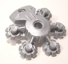 LEGO part Bionicle Weapon 5 x 5 Shield with Gear Tips (44938)
