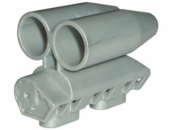 LEGO part Technic Engine Tuneable, Block with Two Round Air Scoops (for part 2133) (46452)