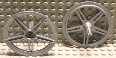 LEGO part Wheel Cover 5 Spoke with Center Stud - 56mm D. - for Wheel 44772 (50965)