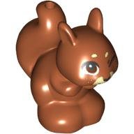LEGO part Squirrel, Friends / Elves with Black, Reddish Brown and White Eyes and Winky Face, Freckles, Nose and Mouth Pattern 11568pb05