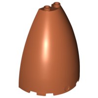 LEGO part Cone Half 6 x 3 x 6 (Elliptic Paraboloid) 18909
