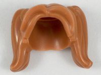 LEGO part Minifigure, Hair Female Pigtails High, Long Bangs, Hole on Top 20596